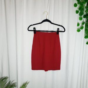 Casual Corner Red Mini Skirt
